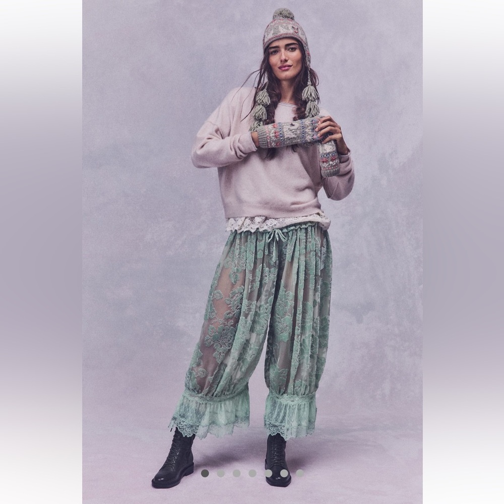 Forever Young Burnout Pants Seafoam Green - Picture 1 of 5